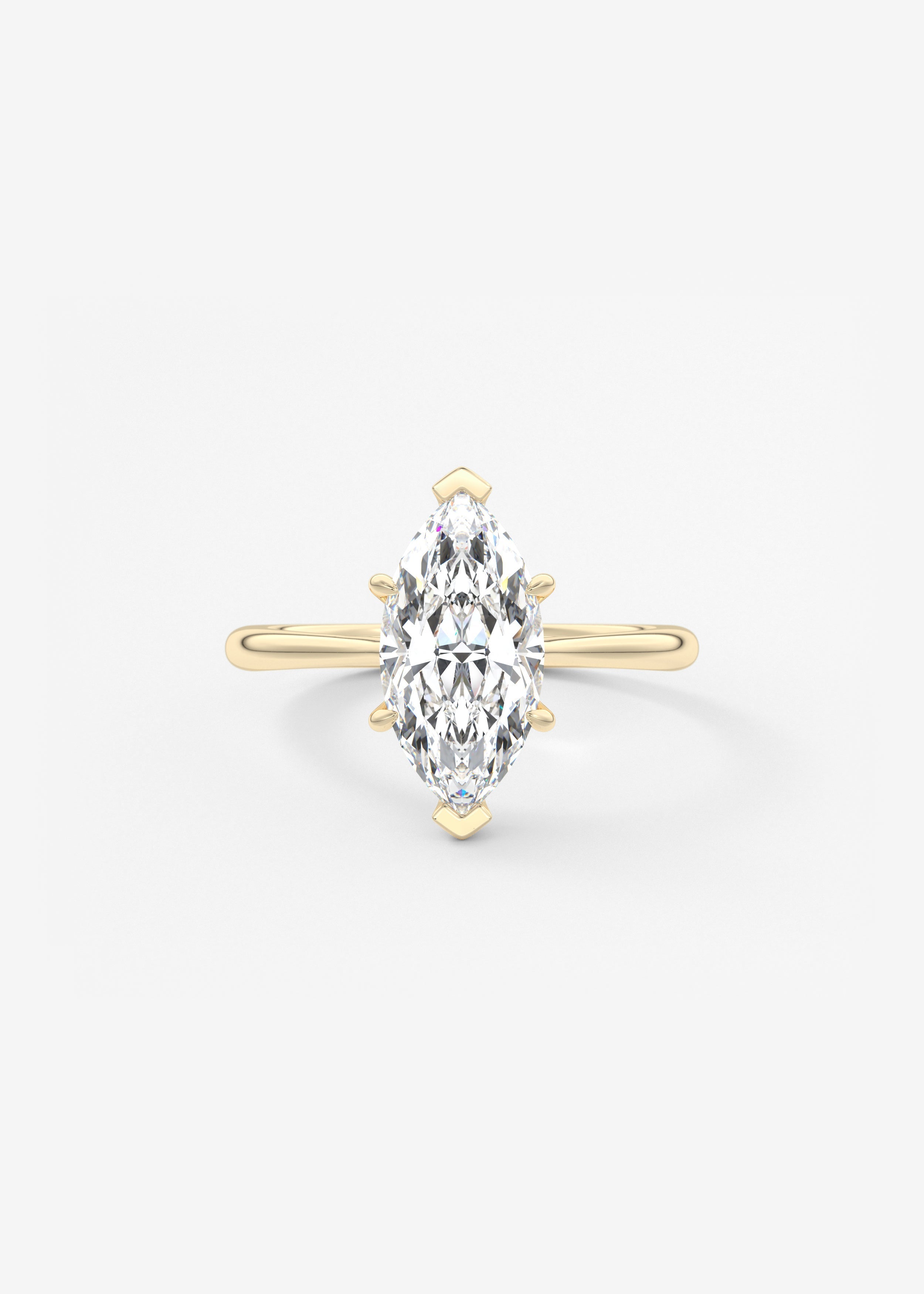 Oval Solitaire With Raised Basket Gallery Lab Grown Diamond Engagement Ring